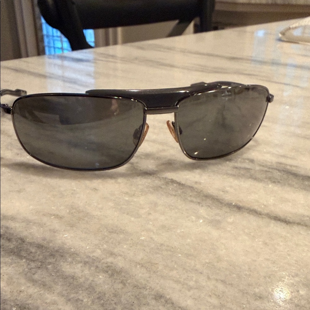 Dolce & Gabbana Black Polarized-Style Rectangular Sunglasses